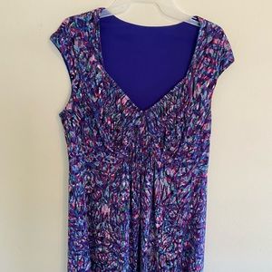 Gorgeous V Neck Blue Hue Dress